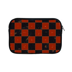Red And Black Checkered Grunge  Apple Ipad Mini Zipper Cases by SpinnyChairDesigns