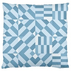 Truchet Tiles Blue White Standard Flano Cushion Case (two Sides) by SpinnyChairDesigns