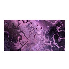 Amethyst Violet Abstract Marble Art Satin Wrap by SpinnyChairDesigns