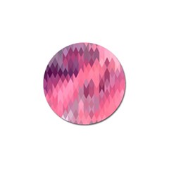 Pink Purple Diamond Pattern Golf Ball Marker by SpinnyChairDesigns