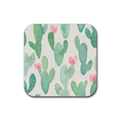 Photography-backdrops-for-baby-pictures-cactus-photo-studio-background-for-birthday-shower-xt-5654 Rubber Square Coaster (4 Pack)  by Sobalvarro