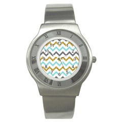 Chevron  Stainless Steel Watch by Sobalvarro