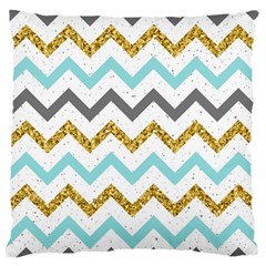 Chevron  Large Flano Cushion Case (one Side) by Sobalvarro