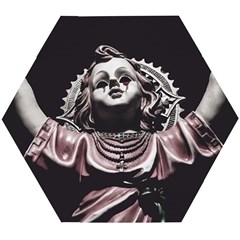 Angel Crying Blood Dark Style Poster Wooden Puzzle Hexagon by dflcprintsclothing