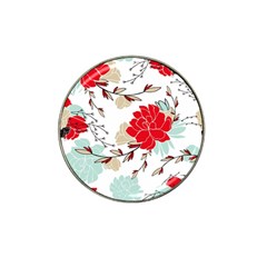 Floral Pattern  Hat Clip Ball Marker (4 Pack) by Sobalvarro