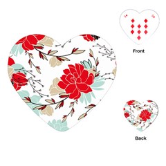 Floral Pattern  Playing Cards Single Design (heart) by Sobalvarro