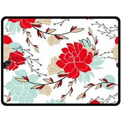 Floral Pattern  Double Sided Fleece Blanket (large)  by Sobalvarro