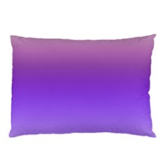 Plum And Violet Purple Gradient Ombre Color Pillow Case (two Sides) by SpinnyChairDesigns