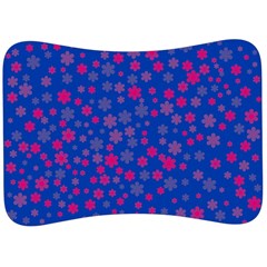 Bisexual Pride Tiny Scattered Flowers Pattern Velour Seat Head Rest Cushion