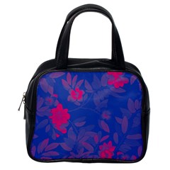 Bi Floral-pattern-background-1308 Classic Handbag (one Side) by VernenInk