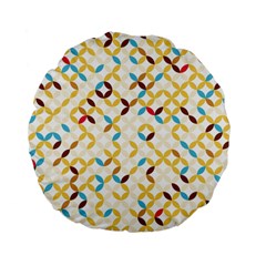 Tekstura-seamless-retro-pattern Standard 15  Premium Flano Round Cushions by Sobalvarro