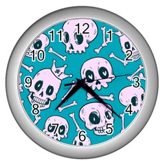 Skull Wall Clock (silver) by Sobalvarro