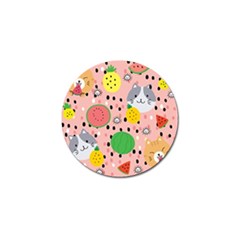 Cats And Fruits  Golf Ball Marker (10 Pack) by Sobalvarro