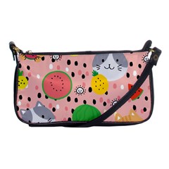 Cats And Fruits  Shoulder Clutch Bag by Sobalvarro