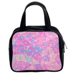 Pink Blue Peach Color Mosaic Classic Handbag (Two Sides)