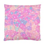 Pink Blue Peach Color Mosaic Standard Cushion Case (Two Sides)