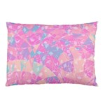 Pink Blue Peach Color Mosaic Pillow Case