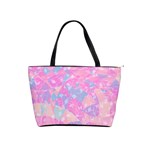 Pink Blue Peach Color Mosaic Classic Shoulder Handbag