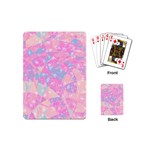 Pink Blue Peach Color Mosaic Playing Cards Single Design (Mini)