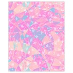 Pink Blue Peach Color Mosaic Drawstring Bag (Small)