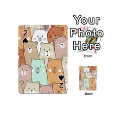 Colorful-baby-bear-cartoon-seamless-pattern Playing Cards 54 Designs (mini) by Sobalvarro