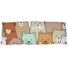 Colorful-baby-bear-cartoon-seamless-pattern Body Pillow Case (dakimakura) by Sobalvarro