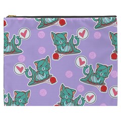 Playing Cats Cosmetic Bag (xxxl) by Sobalvarro