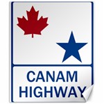 CanAm Highway Shield  Canvas 8  x 10 