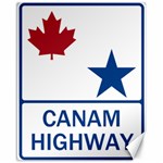 CanAm Highway Shield  Canvas 16  x 20 