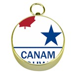 CanAm Highway Shield  Gold Compasses