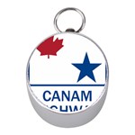 CanAm Highway Shield  Mini Silver Compasses