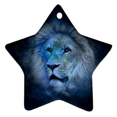 Astrology Zodiac Lion Star Ornament (two Sides)