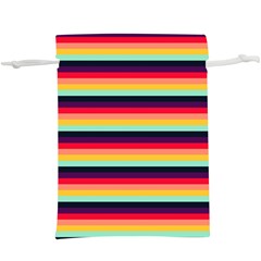 Contrast Rainbow Stripes  Lightweight Drawstring Pouch (xl) by tmsartbazaar
