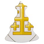 Arms of The Kingdom of Jerusalem Ornament (Christmas Tree)  Front