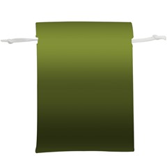 Army Green Gradient Color  Lightweight Drawstring Pouch (xl) by SpinnyChairDesigns