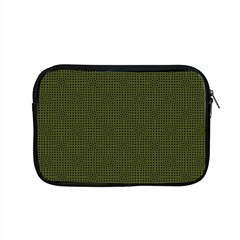 Army Green Color Polka Dots Apple Macbook Pro 15  Zipper Case by SpinnyChairDesigns