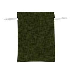 Army Green Texture Lightweight Drawstring Pouch (m) by SpinnyChairDesigns