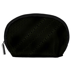 Army Green And Black Netting Accessory Pouch (large) by SpinnyChairDesigns