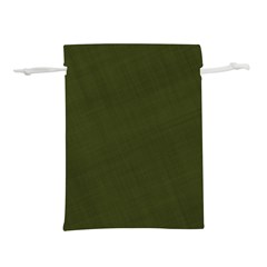 Army Green Color Texture Lightweight Drawstring Pouch (m) by SpinnyChairDesigns