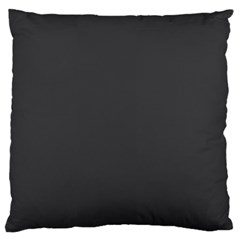 Dark Slate Grey Color Large Cushion Case (two Sides) by SpinnyChairDesigns