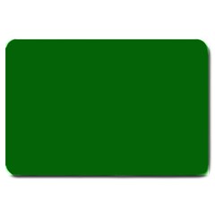 True Emerald Green Color Large Doormat  by SpinnyChairDesigns