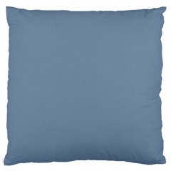 Faded Denim Blue Color Standard Flano Cushion Case (two Sides) by SpinnyChairDesigns