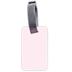 Lavender Blush Pink Color Luggage Tag (two Sides) by SpinnyChairDesigns