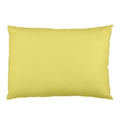 True Lemon Yellow Color Pillow Case by SpinnyChairDesigns
