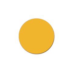 True Mustard Yellow Color Golf Ball Marker (4 Pack) by SpinnyChairDesigns