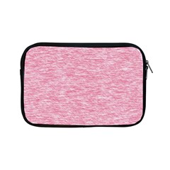 Blush Pink Textured Apple Ipad Mini Zipper Cases by SpinnyChairDesigns