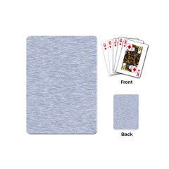 Fade Pale Blue Texture Playing Cards Single Design (mini) by SpinnyChairDesigns