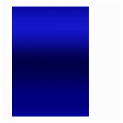 Cobalt Blue Gradient Ombre Color Small Garden Flag (two Sides) by SpinnyChairDesigns