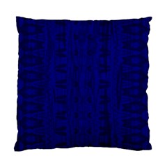 Cobalt Blue Color Batik Standard Cushion Case (one Side) by SpinnyChairDesigns