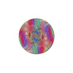 Boho Tie Dye Rainbow Golf Ball Marker (10 Pack) by SpinnyChairDesigns